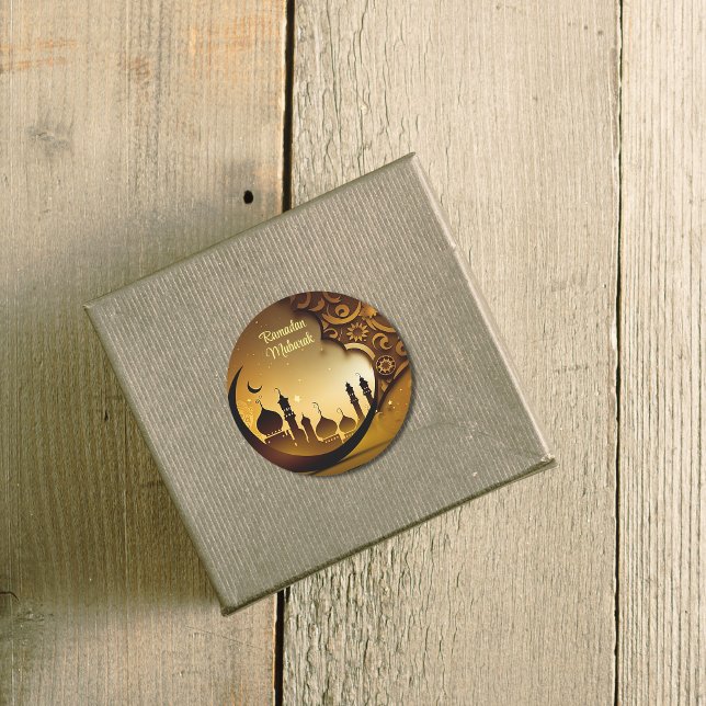 Adesivo Mosque Noturno Ramadan Mubarak (Criador carregado)