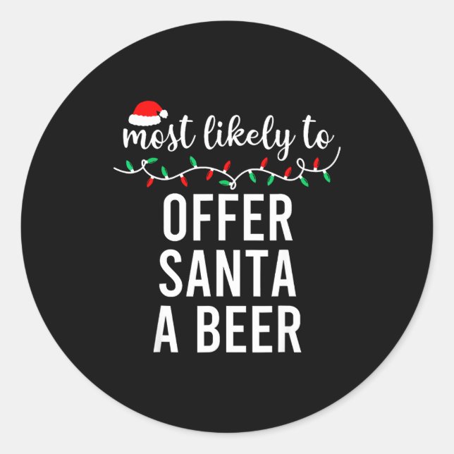 Adesivo Most Likely To Christmas Shirt Matching Family Paj (Frente)