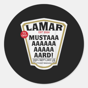 Adesivo Mostarda Lamar Tv Desligado Use Seu Coração - Most