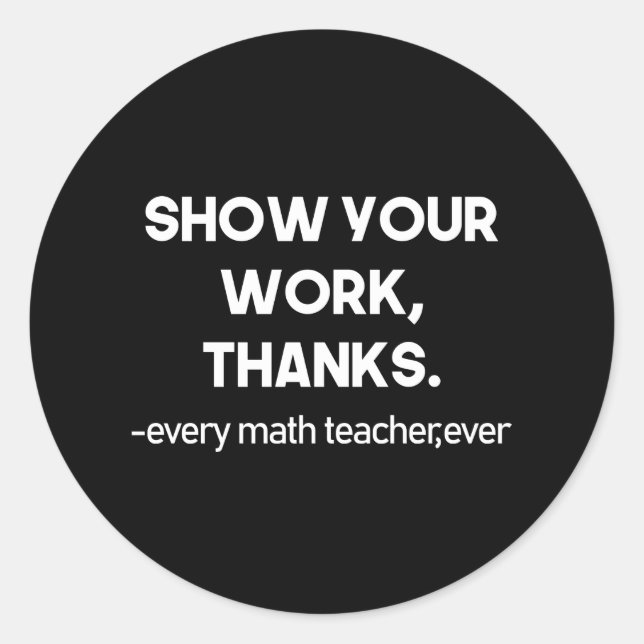 Adesivo Mostre seus Obrigados de trabalho a cada professor (Frente)