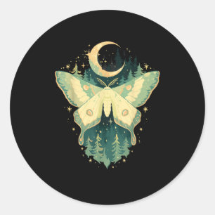 Adesivo Moth Fairycore Goblincore Whimsigoth Cottagecore