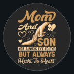 Adesivo Mother Art | Mom and Son Heart To Heart Birthday<br><div class="desc">Mother Art | Mom and Son Heart To Heart Birthday</div>