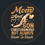 Adesivo Mother Art | Mom and Son Heart To Heart Birthday<br><div class="desc">Mother Art | Mom and Son Heart To Heart Birthday</div>