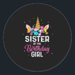Adesivo Mother Gift | Sister Of The Birthday Girl Birthday<br><div class="desc">Mother Gift | Sister Of The Birthday Girl Birthday</div>