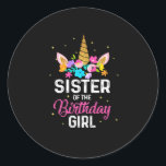 Adesivo Mother Gift | Sister Of The Birthday Girl Birthday<br><div class="desc">Mother Gift | Sister Of The Birthday Girl Birthday</div>