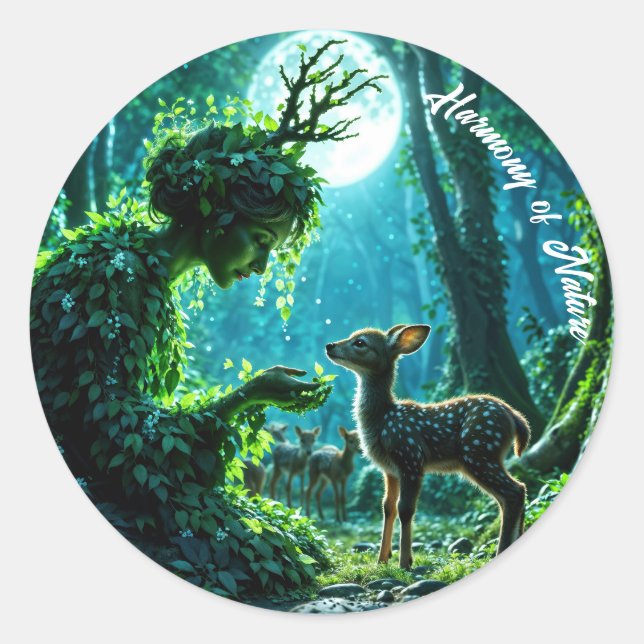 Adesivo Mother nature's gentle touch on a spotted fawn (Frente)