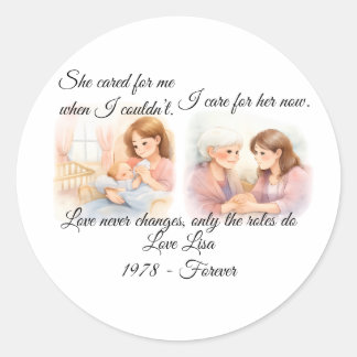 Adesivo Mother's Day Elders Care  Throw Pillow