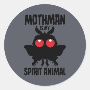 Adesivo Mothman É Meu Animal Espiritual Silhueta