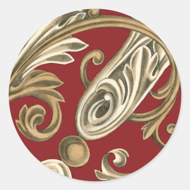 Adesivo Motif Botânico Elegante com Folhagem Tan (Frente)