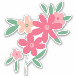 Adesivo Motif de Flor Rosa Daîf