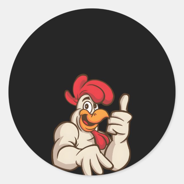 Adesivo Motif De Galinha Com Motif De Frango Para Pintinho (Frente)