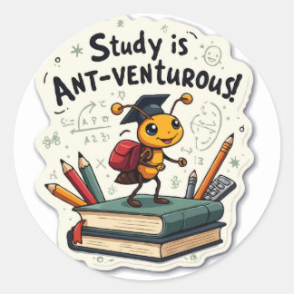 Adesivo Motivação Ant 'Ant-Vorrous' Pun Die-Cut