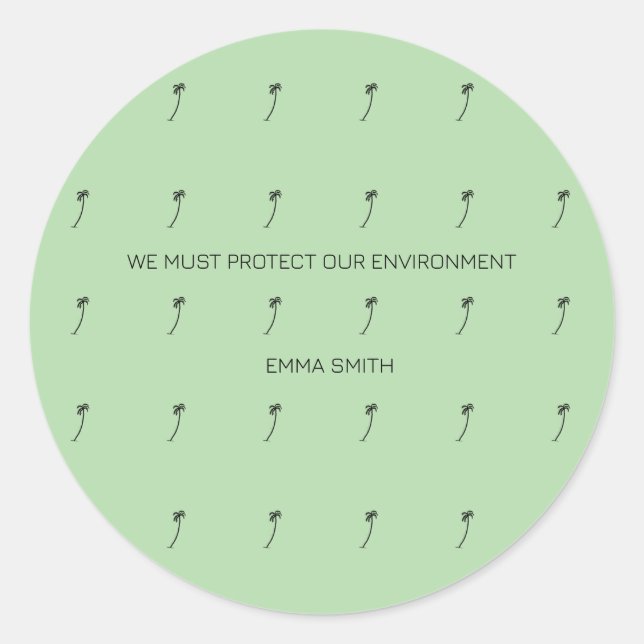 Adesivo Motivação, Árvores de Coco Silhuette (Frente)