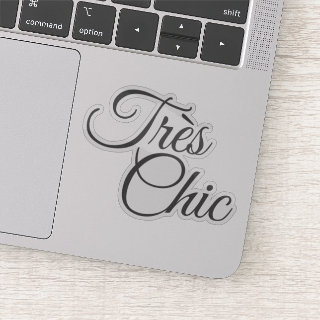 Adesivo Motivação Chic de Tres de Script Elegante (Detalhe)