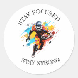 Adesivo motivação da NFL round sticker