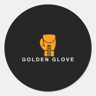 Adesivo Motivação de Boxe 'Luvas de Ouro'