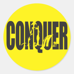 Adesivo Motivação de elevação de peso - CONQUER
