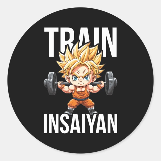 Adesivo Motivação De Formação De Animação Insaiyan E Worko (Frente)