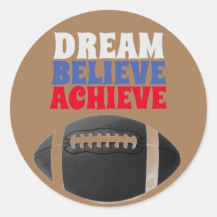 Adesivo Motivação de futebol com estilo antigo Vintage