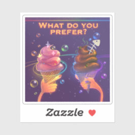 Adesivo Motivação de Gelado de Cartoon Engraçado