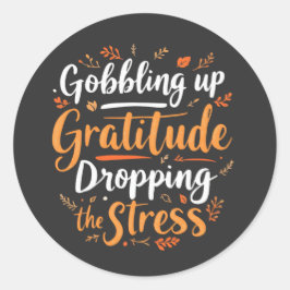 Adesivo "Motivação do Alivio de Gratidão e Estresse