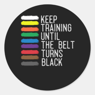 Adesivo Motivação do Cinturão Negro Taekwondo Jiu Jitsu