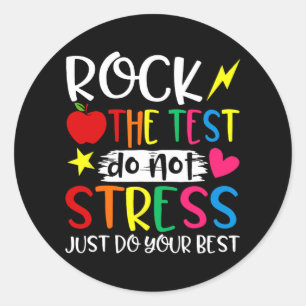 Adesivo Motivação do teste de não stress no dia do teste