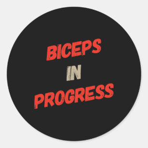 Adesivo Motivação Engraçada Giro Humor Biceps ganha Biceps
