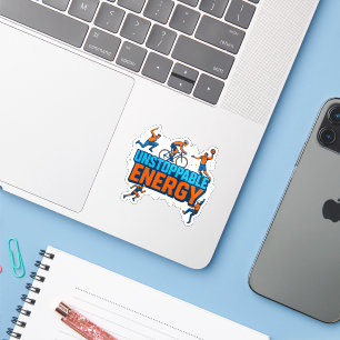 Adesivo Motivação Esportiva Festiva - Laptop