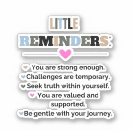 Adesivo Motivação Inspiracional Oferece pequenos lembretes