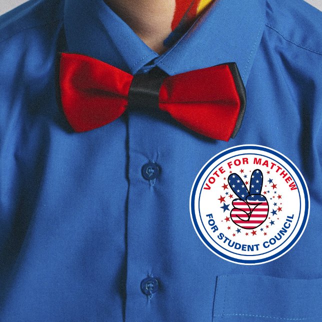 Adesivo Motivar a votação para presidente de classe: sinal (Criador carregado)