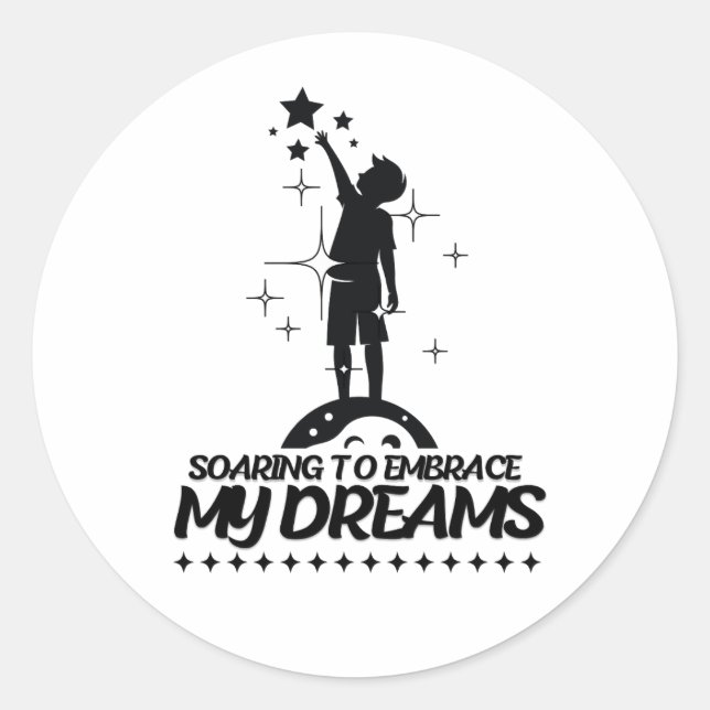 Adesivo Motivational quote design (Frente)