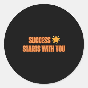 Adesivo Motivational Quote_ Success Começa Com Você