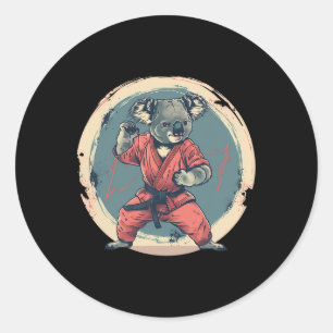 Adesivo Motivo de Coala de Caratê Taekwondo Jiu-jitsu Mma 