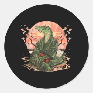 Adesivo Motivo de Crocodilo de Caratê Taekwondo Jiu-Jitsu