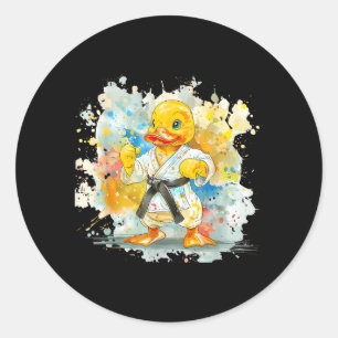 Adesivo Motivo de Pato de Borracha de Caratê Taekwondo Jiu