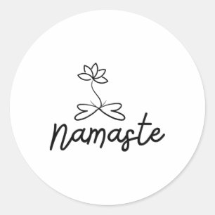 Adesivo Motivo Namaste Lótus Para Espiritualidade Meditaçã