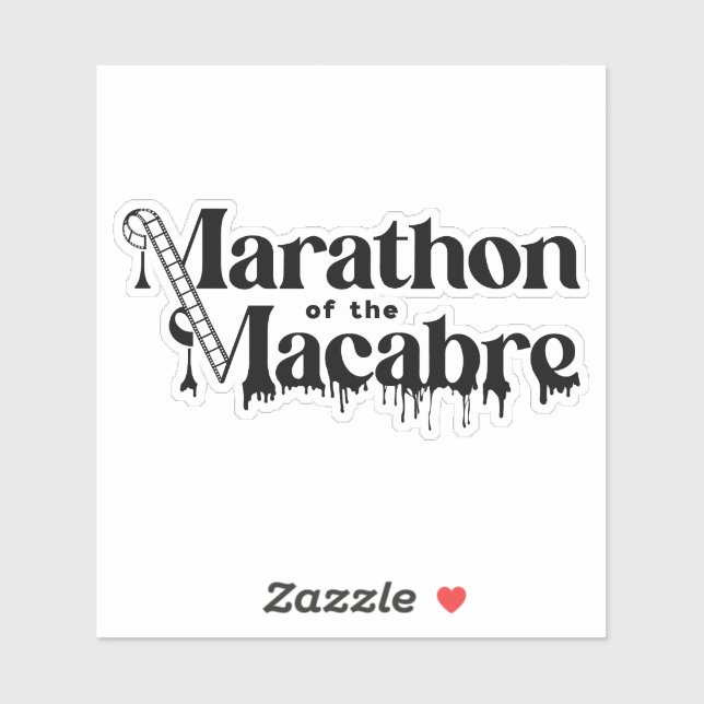 Adesivo MOTM24 - Logotipo preto em branco (Folha)