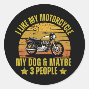 Adesivo Moto de Cachorro
