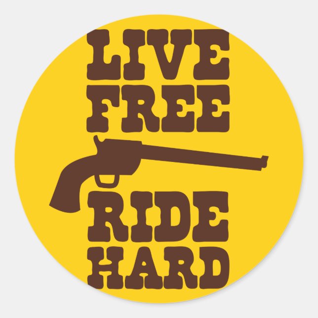 Adesivo Moto rodeio de DURO LIVE RIDE LIVE (Frente)