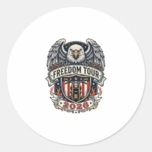Adesivo Moto Vintage Eagle Tour Liberdade 2026