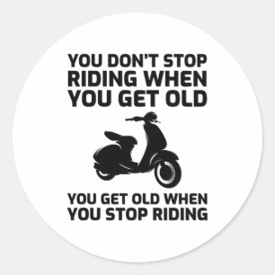 Adesivo Motobicicleta Moped Moped Scootering patinete Ride