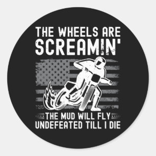 Adesivo Motociclismo de pista plana dos Estados Unidos