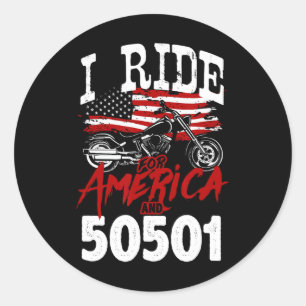 Adesivo Motociclista Contra Trump 50501 Pró-democracia Re