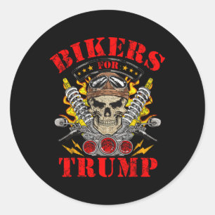 Adesivo Motociclistas Pelo Clube de Motociclistas Trump