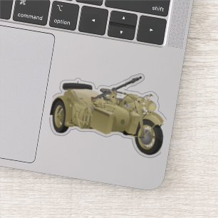 Adesivo Motociclo alemão WW2 com carro