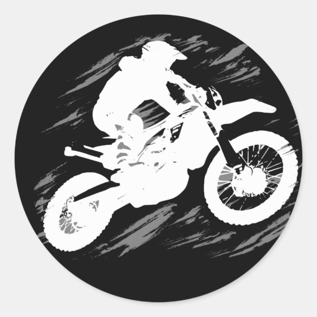 Adesivo Motocross Competitive Esporte Motocycle Racing (Frente)