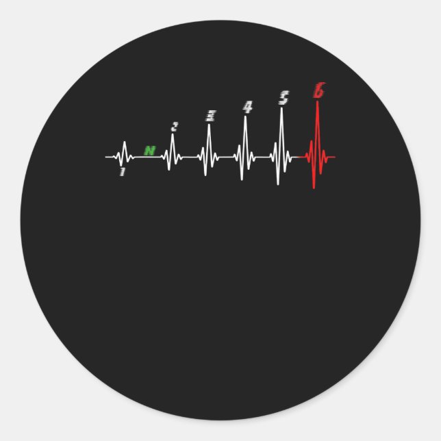 Adesivo Motocross de bicicleta de velocidade de pulsação d (Frente)