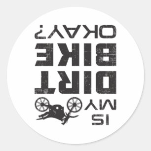 Adesivo Motocross Dirt Bicicleta Engraçada Ideia de Prese