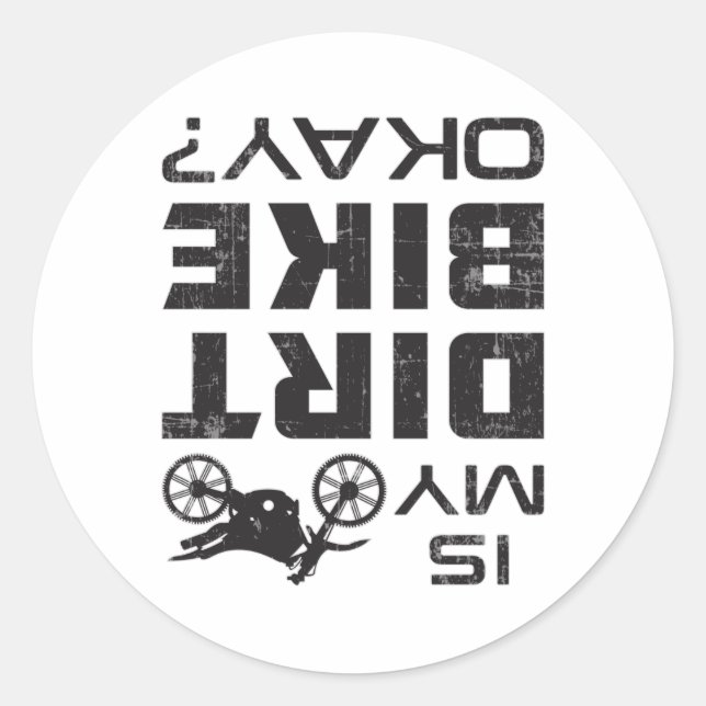 Adesivo Motocross Dirt Bike Motorcycle Funny Gift Idea (Frente)